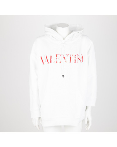 Valentino Bluza biała z logo