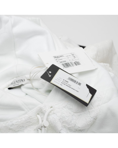 Valentino Bluza biała z logo
