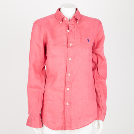 Ralph Lauren Koszula różową lniana