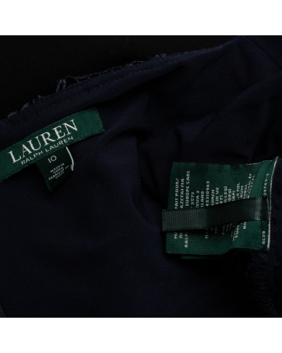 Ralph Lauren koronkowa sukienka granat