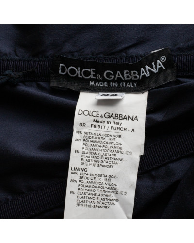 Dolce & Gabbana Sukienka granatowo fioletowa