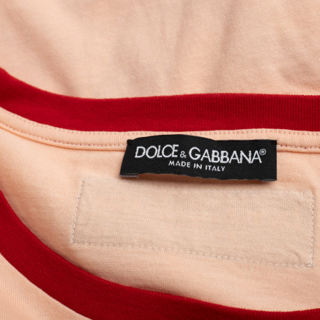 Dolce & Gabbana T-shirt pomarańczowy z logo