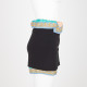 Versace Spódnica czarna z jedwabiem kolorowym
