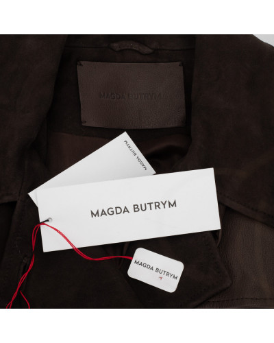 Magda Butrym brązowy płaszcz