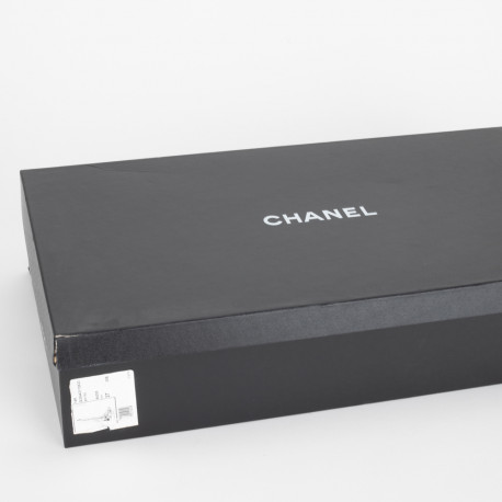 Chanel długie czarne trampki