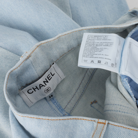 Chanel spodnie jeansowe szerokie