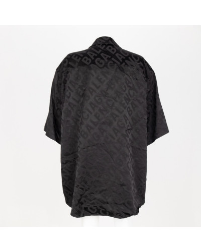 Balenciaga Ubranie męska koszula czarna w logo