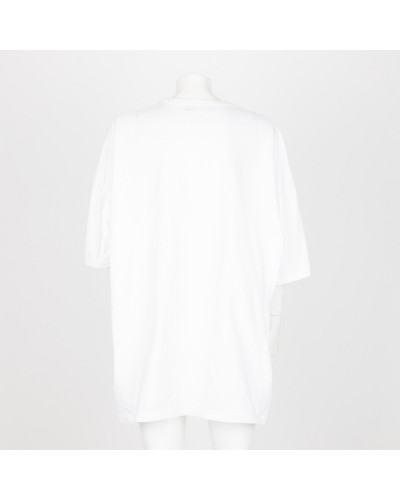 Comme des Garcons Ubranie Biały T-shirt z nadrukiem