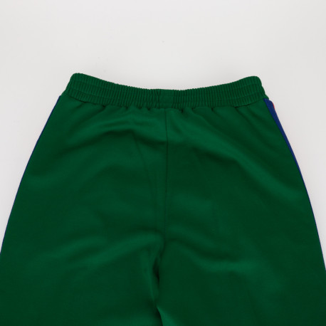 Gucci Ubranie Zielone spodnie z niebiesko-czerwonym lampasem