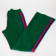 Gucci Ubranie Zielone spodnie z niebiesko-czerwonym lampasem