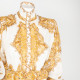 Zimmermann Ubranie Biała sukienka w złoty wzrór