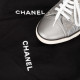 Chanel  Buty sportowe Srebrne trampki
