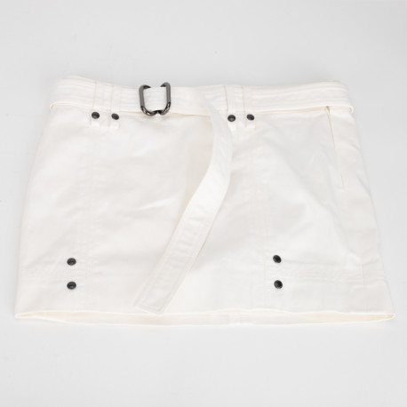 Tom Ford Ubranie spódnica mini jeansowa biała