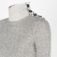 Chanel  Ubranie sweter szary ze świecacą nitką