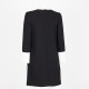 Victoria Beckham Ubranie sukienka czarna z białymi wstawkami