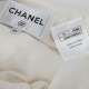 Chanel  Ubranie sukienka biała z wiązaniem na przodzie