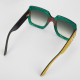 Gucci Akcesoria okulary brokatowe zielone