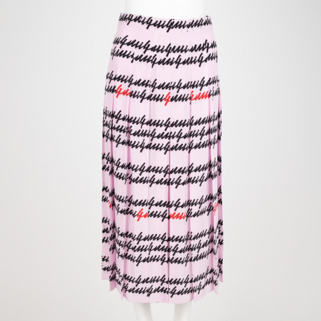 Gucci Ubranie spódnica różowa z jedwabiu