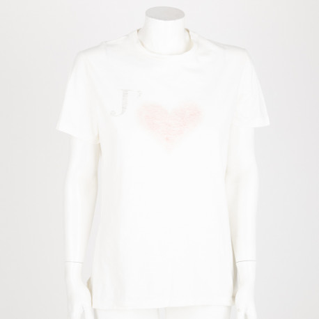 Dior Ubranie t-shirt biały z sercem
