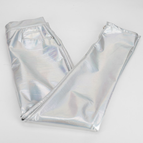 Balmain Spodnie srebrne