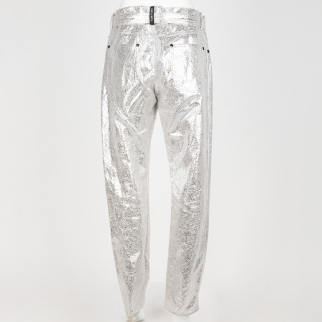 Tom Ford Ubranie srebrne spodnie jedwabne