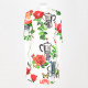 Dolce & Gabbana Sukienka kremowa w kwiaty