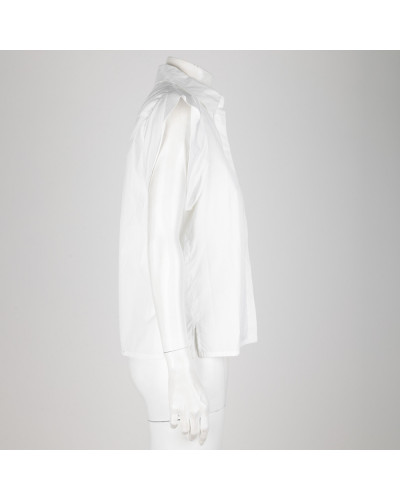 Max Mara Ubranie biała koszula na krótki rękaw