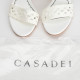 Casadei Szpilki białe sandałki
