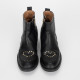 Moschino Buty czarne botki z jetami