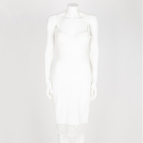 LA PERLA Sukienka biała