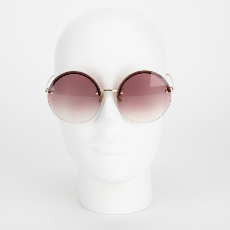Linda Farrow  Okulary rozowe okrągłe