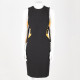 Versace Sukienka czarno-żółta