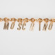 Moschino x HM Pasek złoty z napisem