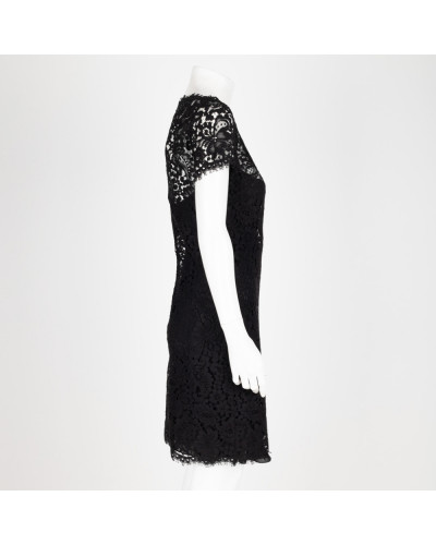 Ralph Lauren Sukienka czarna ażurowa