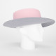 Maison Michel Nakrycie głowy szaro-różowy kapelusz