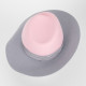 Maison Michel Nakrycie głowy szaro-różowy kapelusz