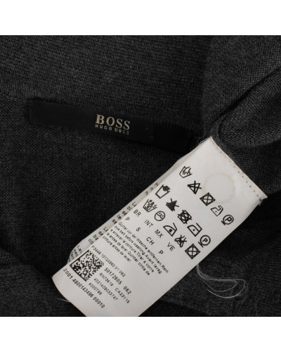 Hugo Boss Sukienka szara z paskiem