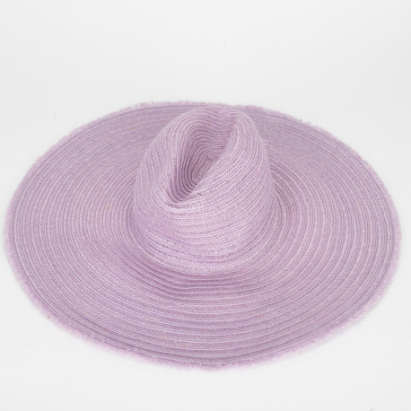 Armani fioletowy kapelusz