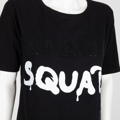 La Mania T-shirt czrany squad