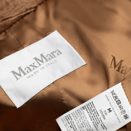 Max Mara Ubranie brązowy płaszcz miś