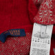 Trussardi Sweter czerwony w napisy