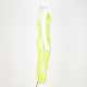 Self-Portrait Ubranie zielonowa neonowa sukienka długa