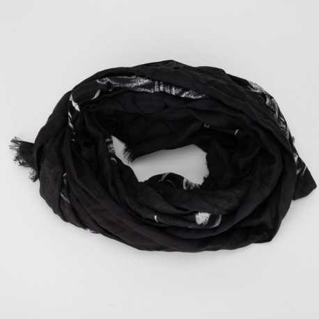 Givenchy Apaszka czarna z printem