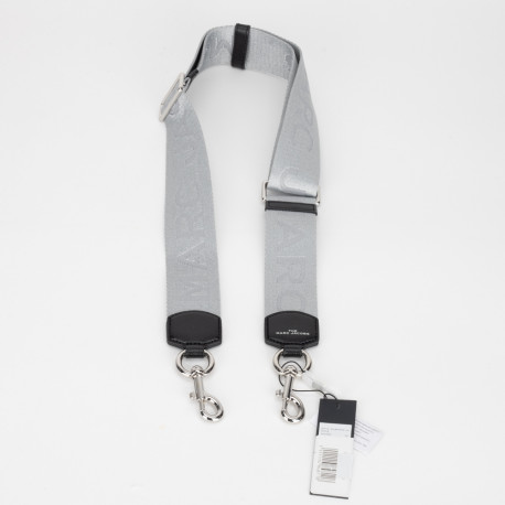 Marc Jacobs Pasek srebrny do torby z logo
