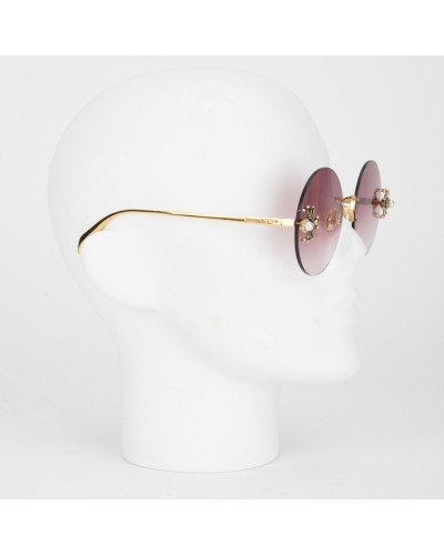 Alexander McQueen Okulary okragle z pajakami