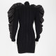 Herve Leger Ubranie czarna sukienka z bufiastymi rękawami