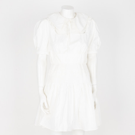Self-Portrait Ubranie biała rozkloszowona sukienka mini