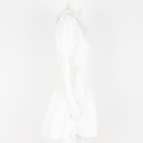 Self-Portrait Ubranie biała rozkloszowona sukienka mini
