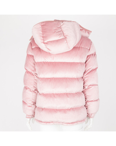 Moncler Ubranie różowa aksamitna kurtka