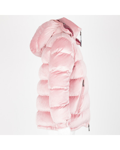 Moncler Ubranie różowa aksamitna kurtka